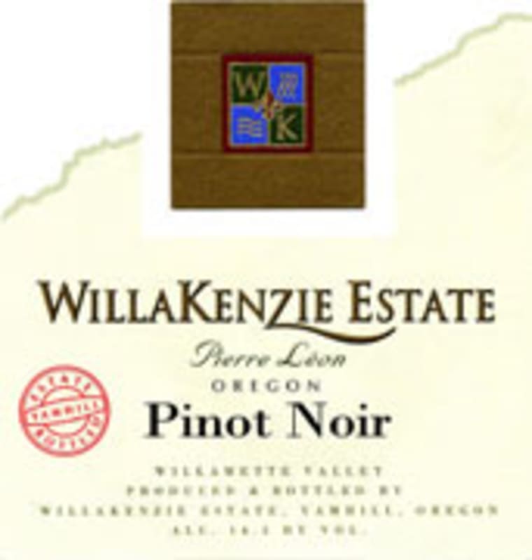 WillaKenzie Estate Pierre Leon Pinot Noir 2002 Front Label