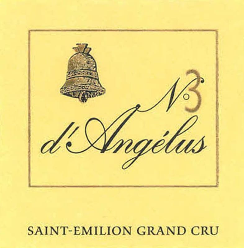 Chateau Angelus No. 3 d'Angelus 2012 Front Label
