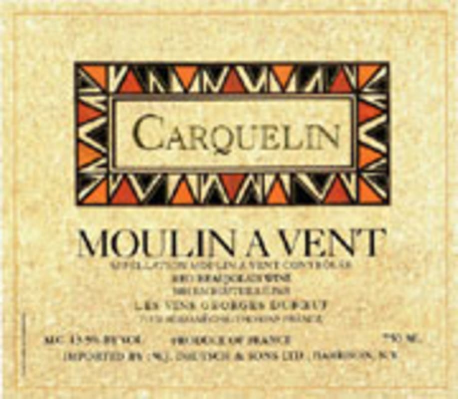 Duboeuf Moulin A Vent Carquelin 2005 Front Label