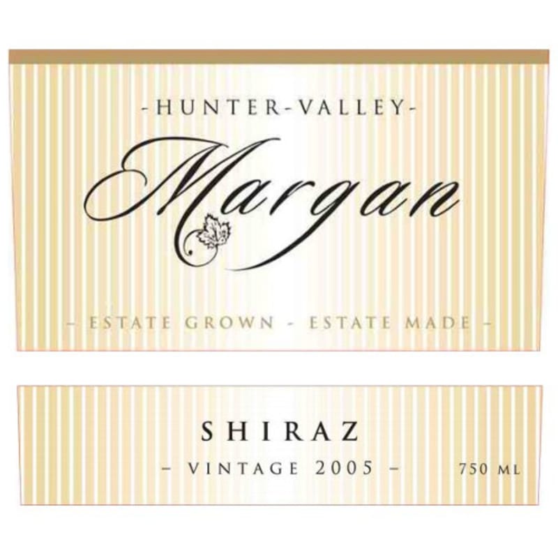 Margan Family Shiraz 2005 Front Label