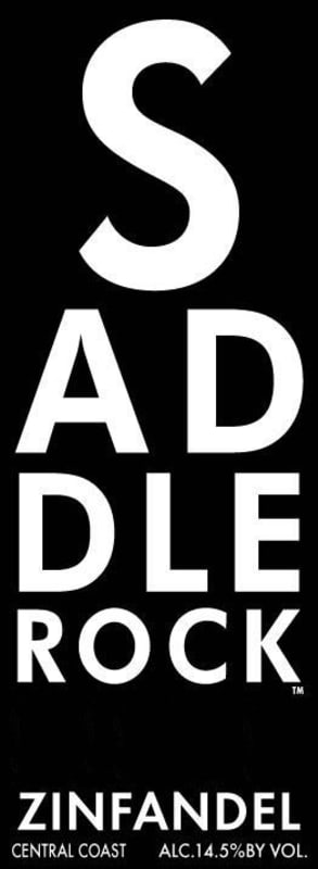 Malibu Wines Saddlerock Zinfandel 2013 Front Label