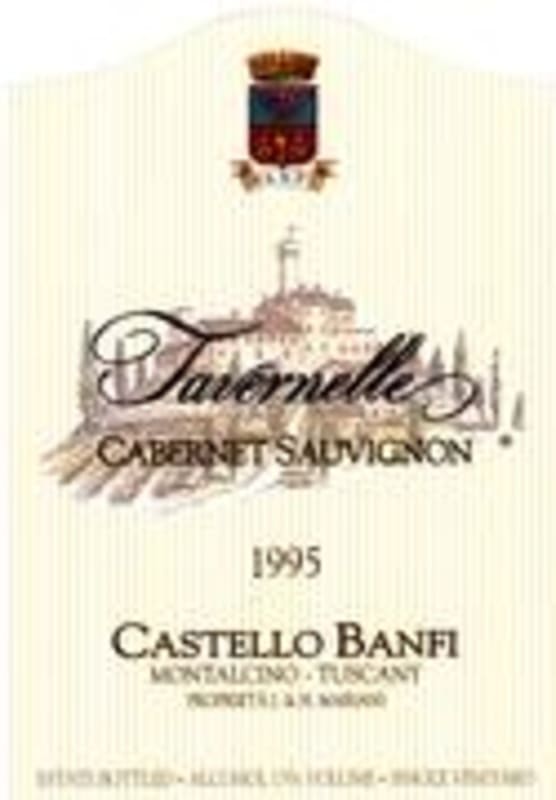 Banfi Tavernelle Cabernet Sauvignon 1995 Front Label