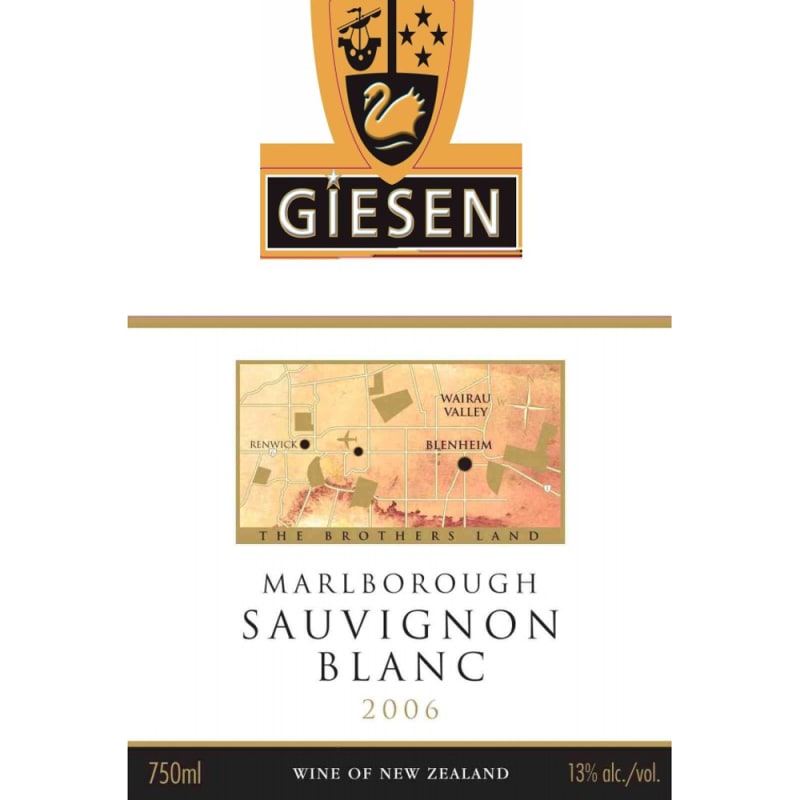 Giesen Sauvignon Blanc 2006 Front Label