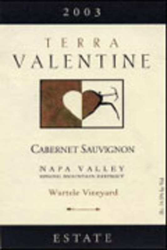 Terra Valentine Wurtele Vineyard Cabernet Sauvignon 2003 Front Label