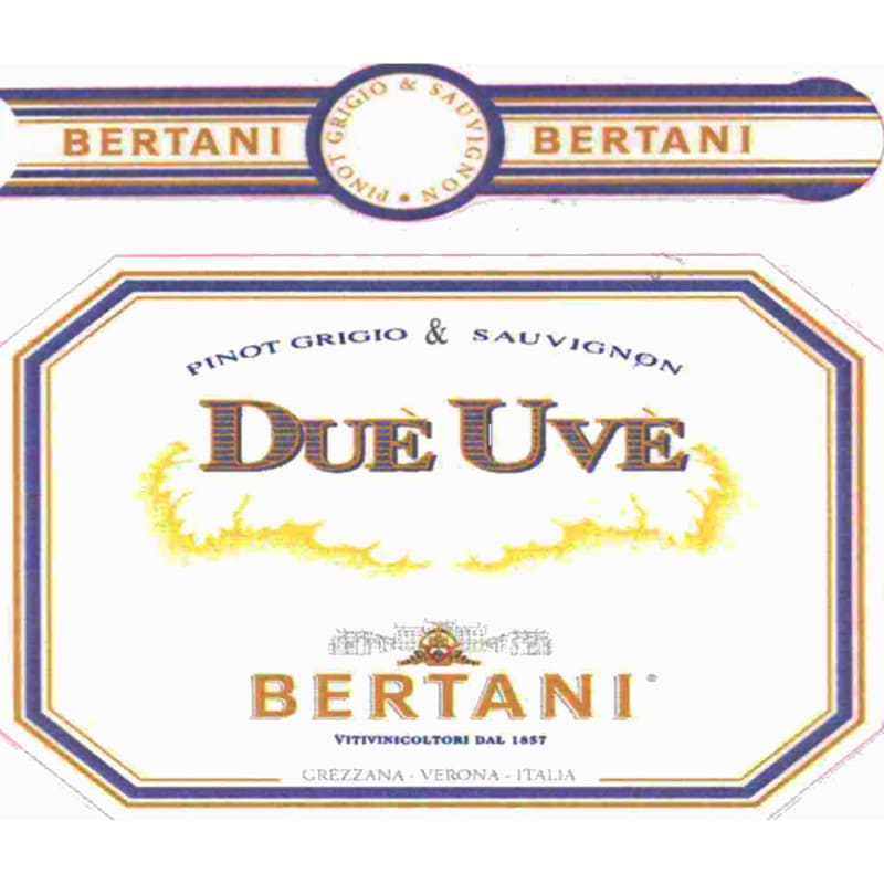 Bertani Due Uve Bianco 2005 Front Label