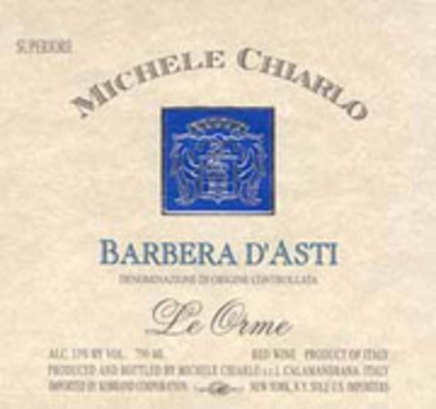 Michele Chiarlo Le Orme Barbera d'Asti 2004 Front Label