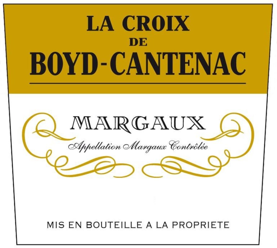 Chateau Boyd-Cantenac La Croix de Boyd-Cantenac 2012 Front Label