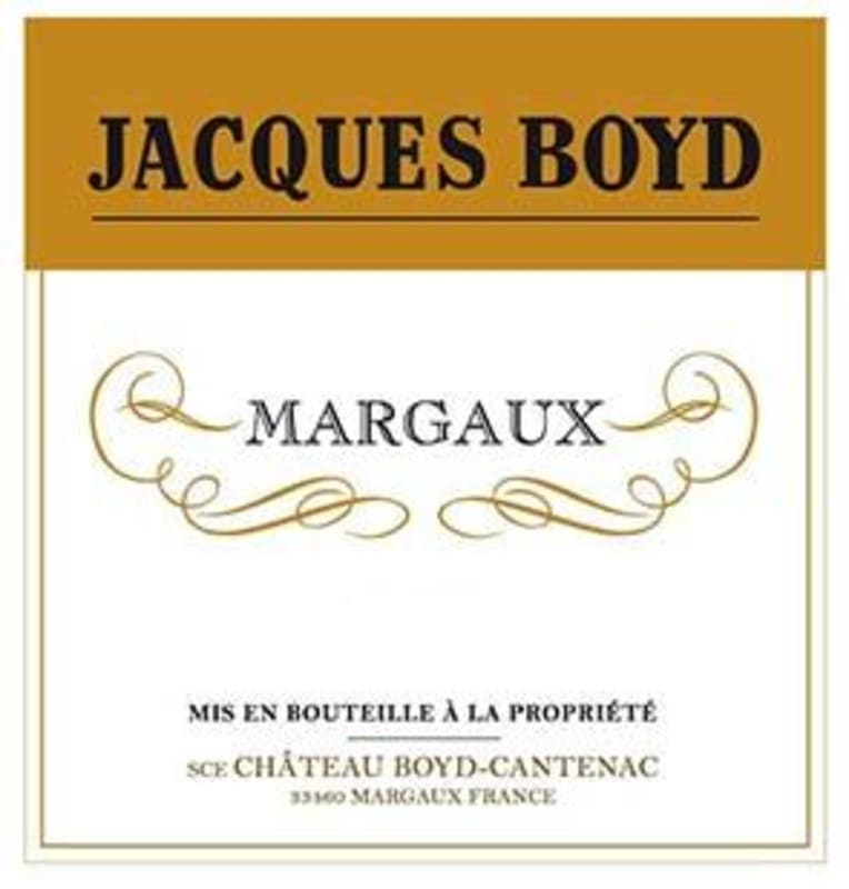 Chateau Boyd-Cantenac Jacques Boyd 2011 Front Label
