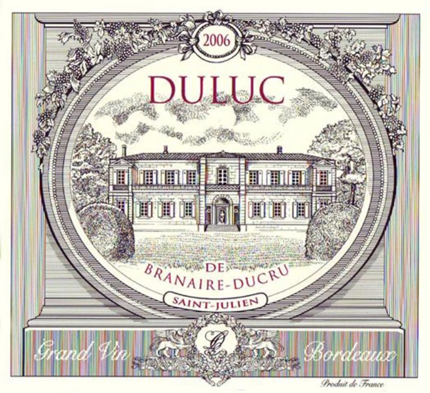 Chateau Branaire-Ducru Ducru 2006 Front Label