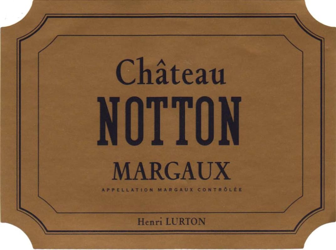 Chateau Notton 2012 Front Label