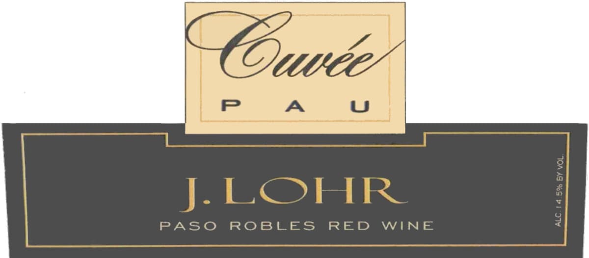 J. Lohr Cuvee PAU 2002 Front Label