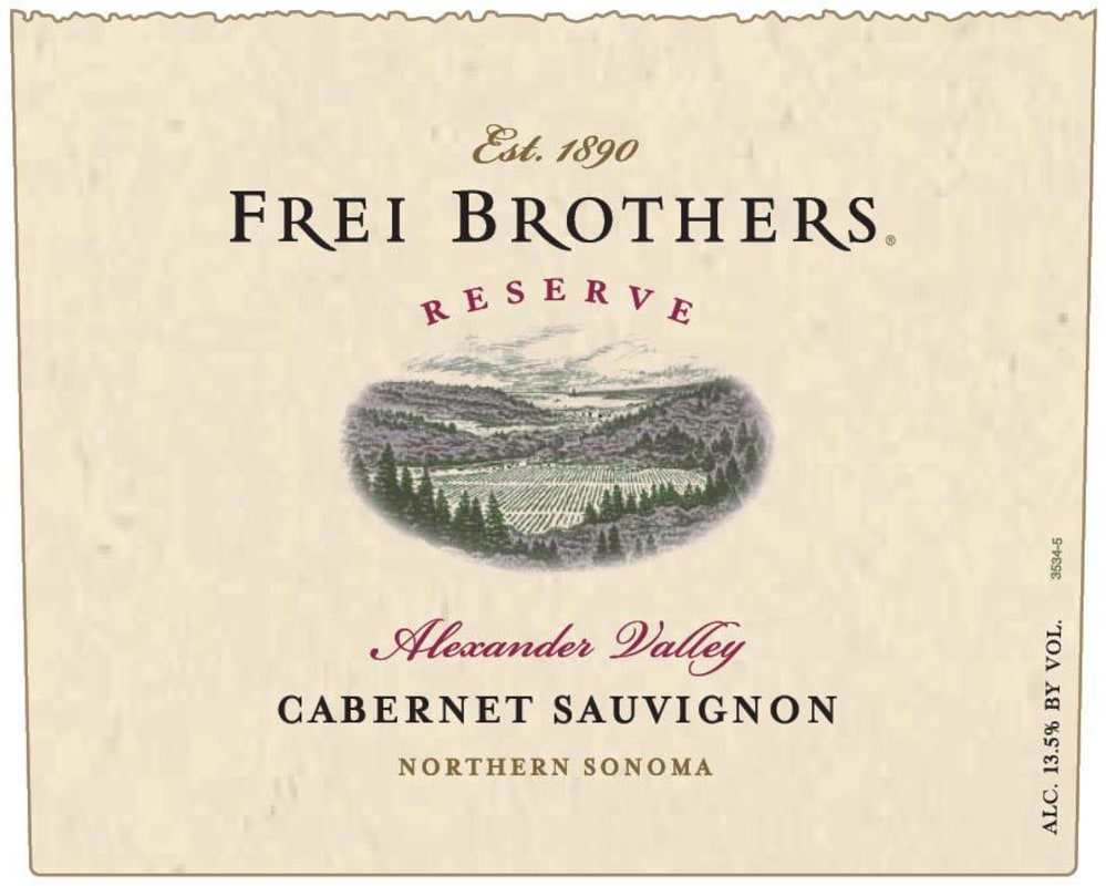 Frei Brothers Reserve Cabernet Sauvignon 2004 Front Label