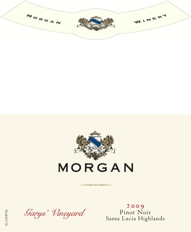 Morgan Garys' Vineyard Pinot Noir 2009 Front Label