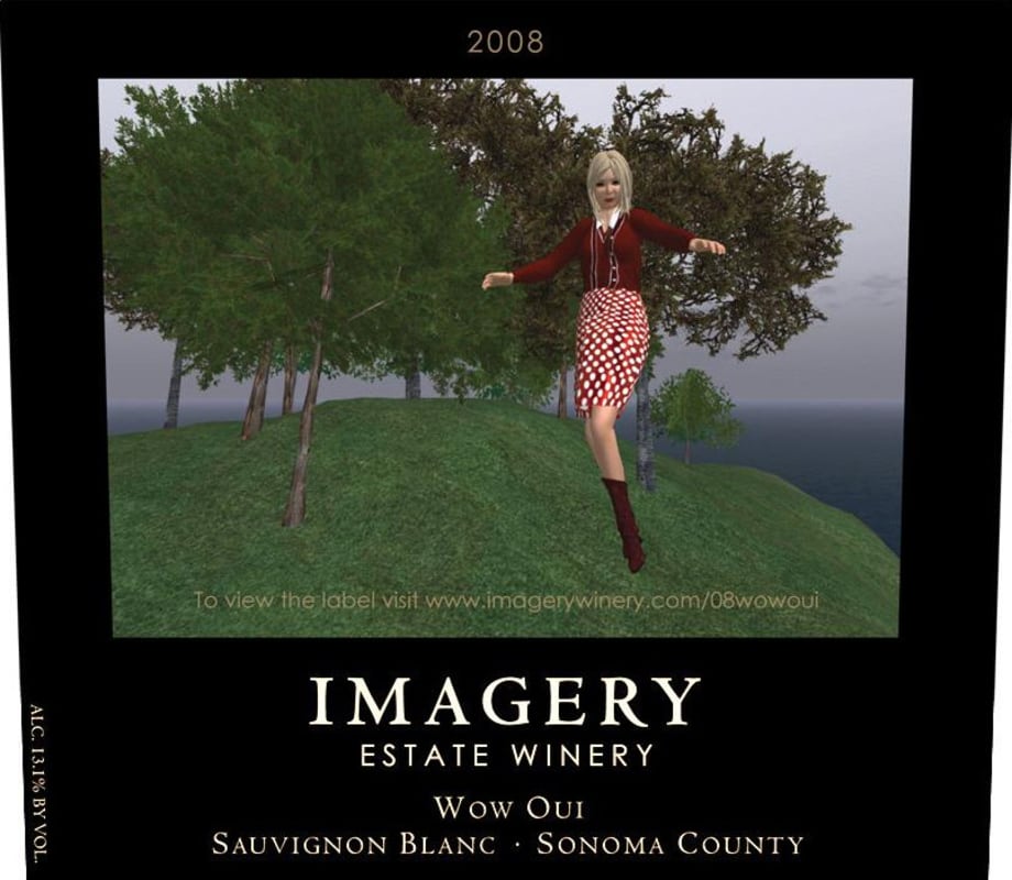 Imagery Estate Winery Wow Oui Sauvignon Blanc 2008 Front Label