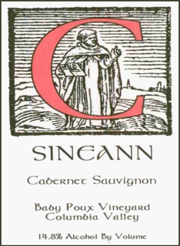 Sineann Baby Poux Vineyard Cabernet Sauvignon 2001 Front Label