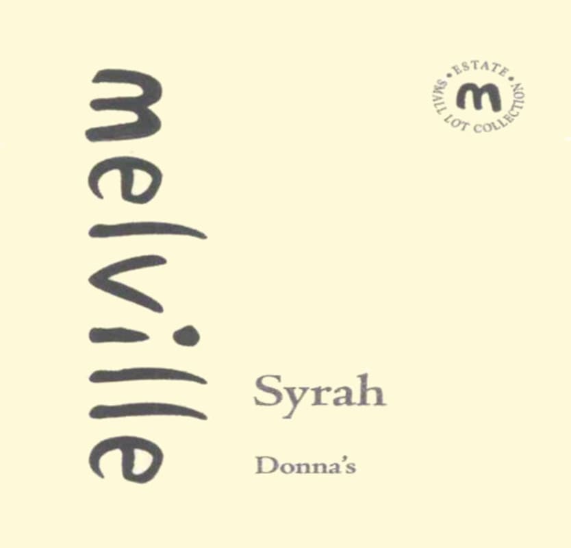 Melville Donna's Syrah 2006 Front Label
