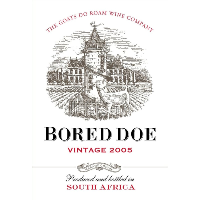 Goats do Roam Bored Doe 2005 Front Label