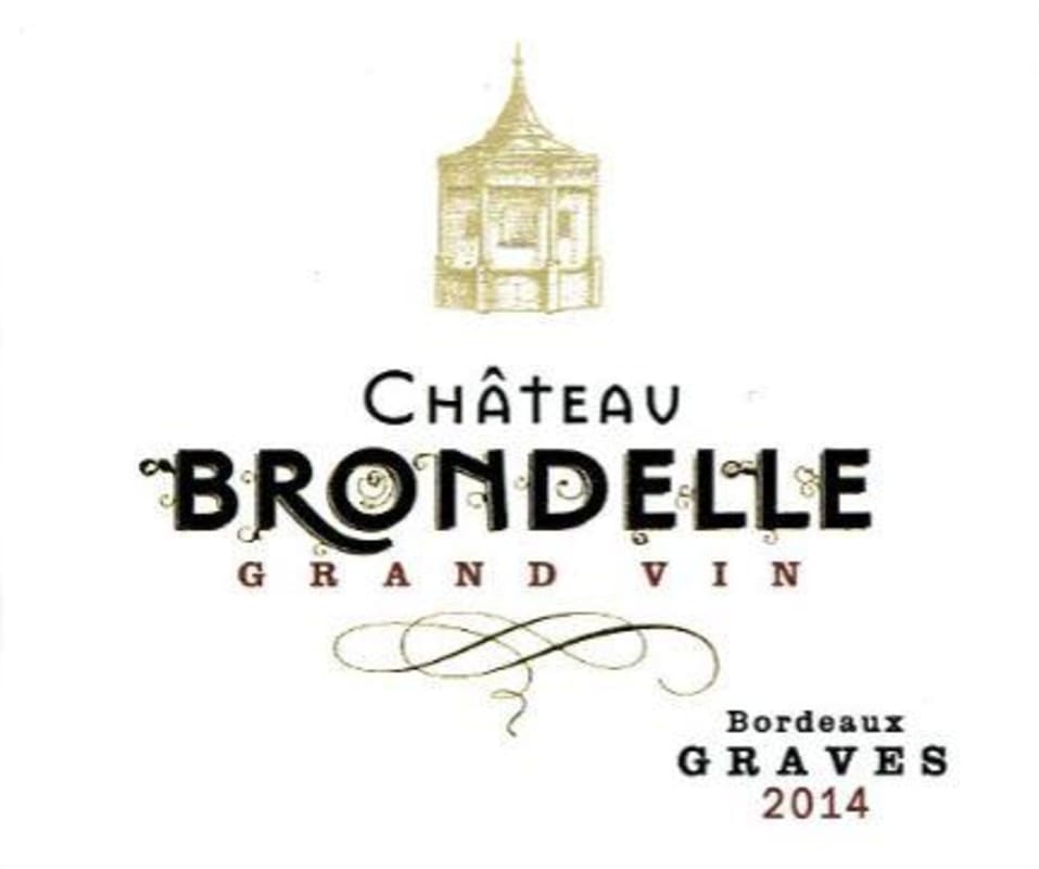 Chateau Brondelle Grand Vin Blanc 2014 Front Label
