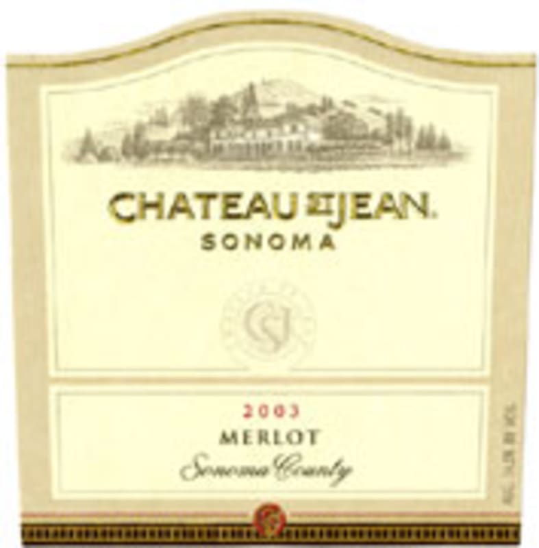 Chateau St. Jean Merlot 2003 Front Label