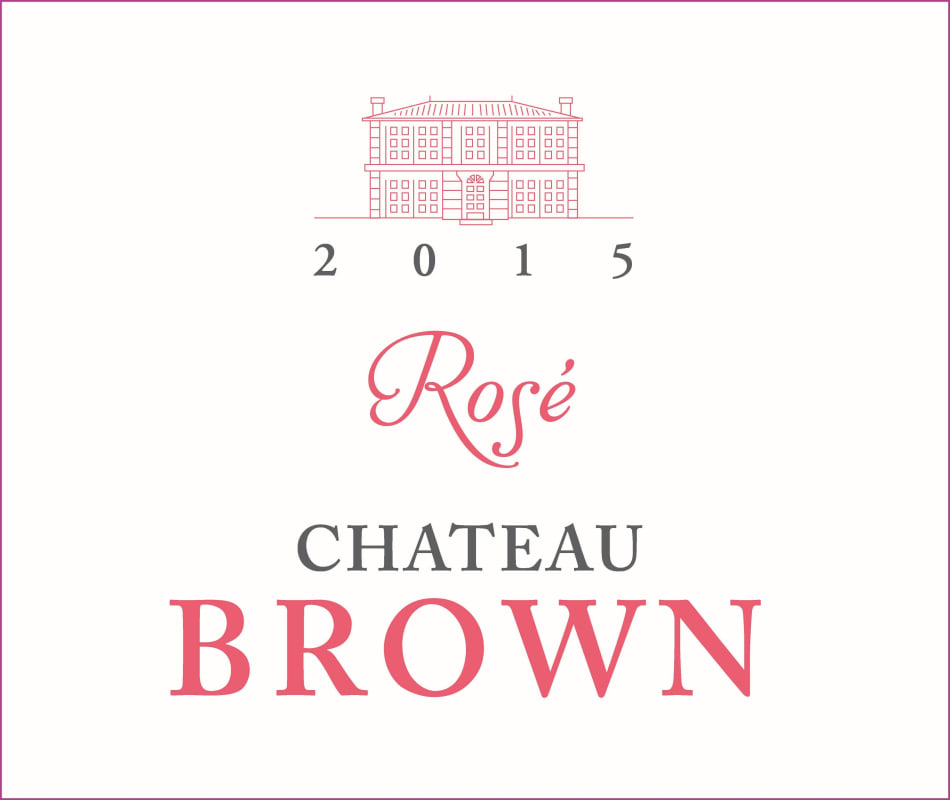 Chateau Brown Rose 2015 Front Label