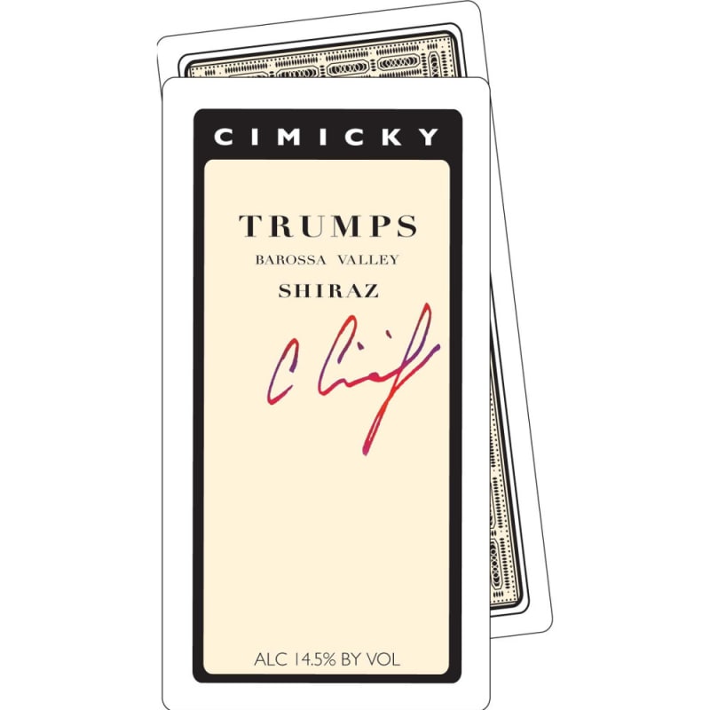 Cimicky Trumps Shiraz 2005 Front Label