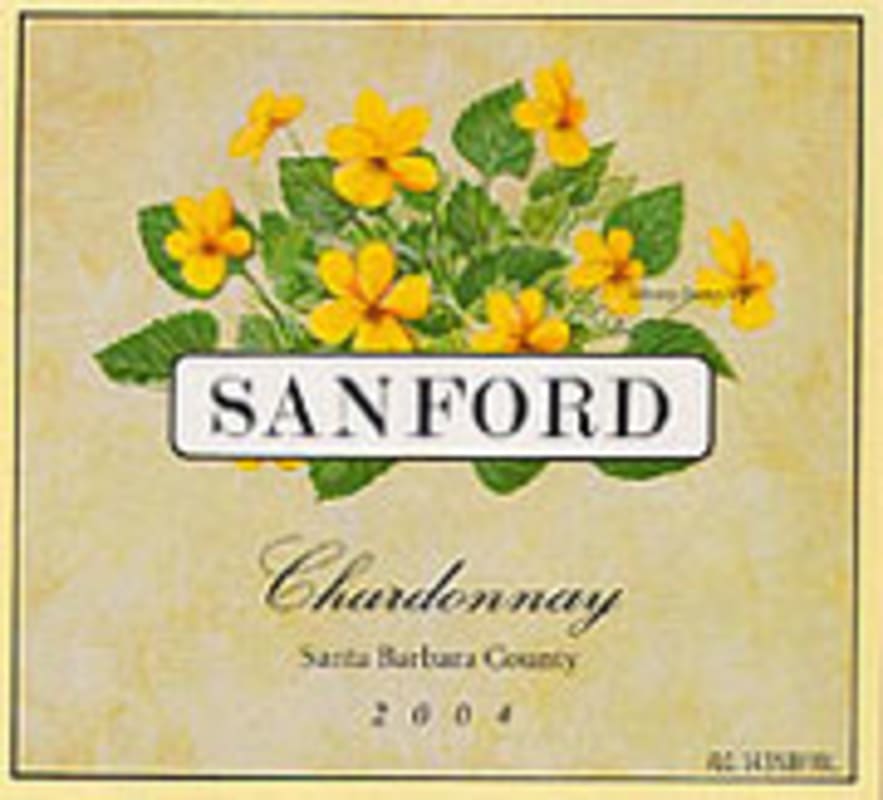 Sanford Chardonnay 2004 Front Label