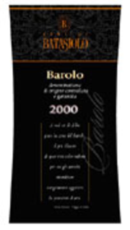 Beni di Batasiolo Barolo 2000 Front Label