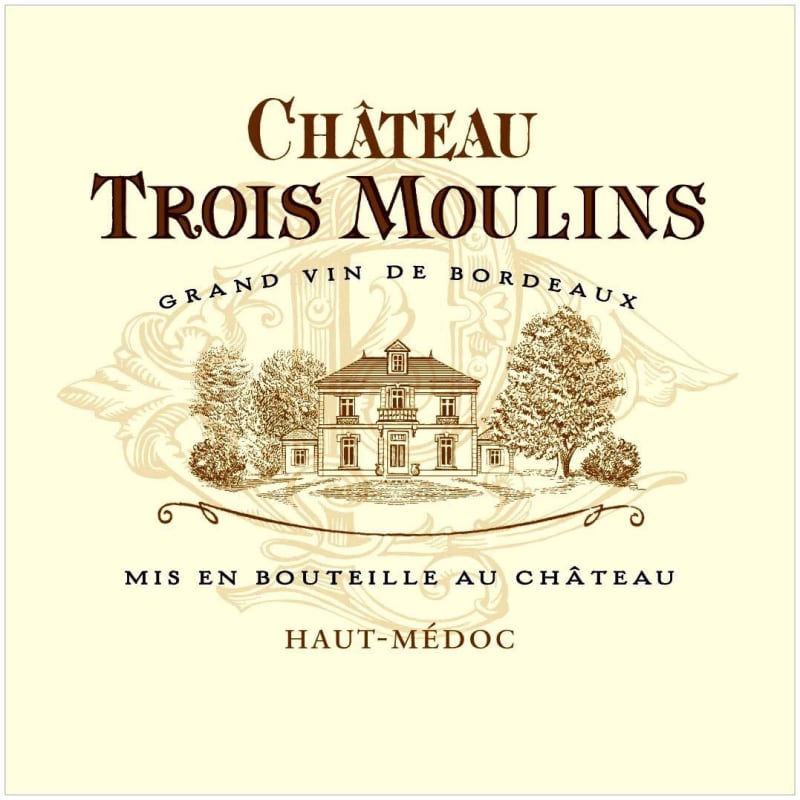 Chateau Trois Moulins Haut-Medoc 2011 Front Label