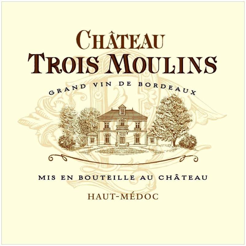 Chateau Trois Moulins Haut-Medoc 2009 Front Label