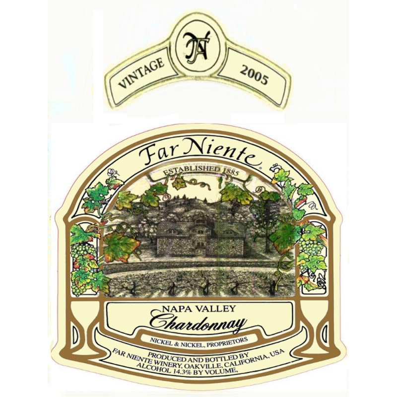 Far Niente Chardonnay 2005 Front Label