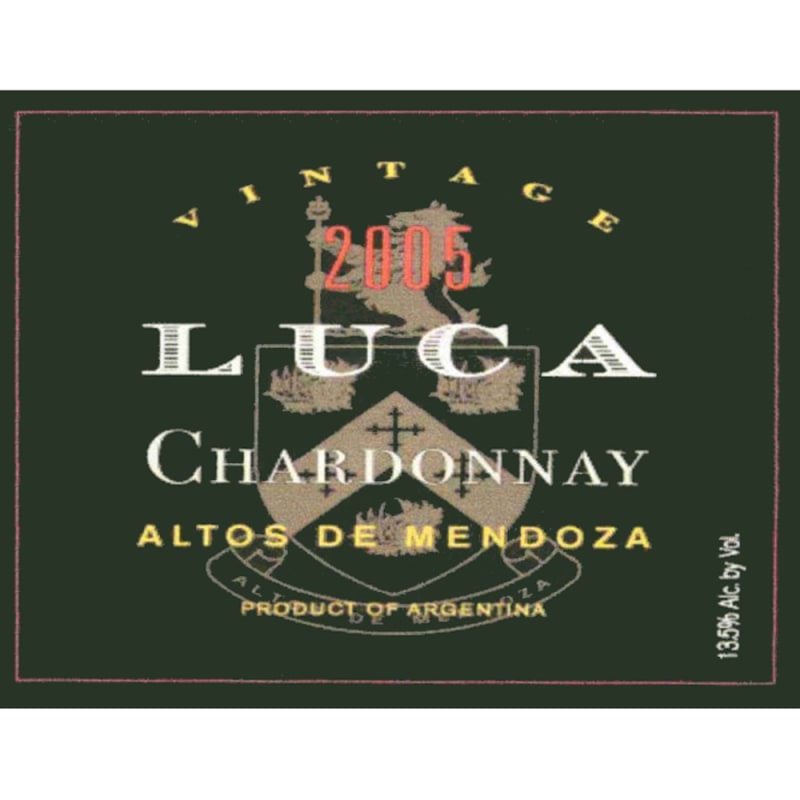 Luca Chardonnay 2005 Front Label