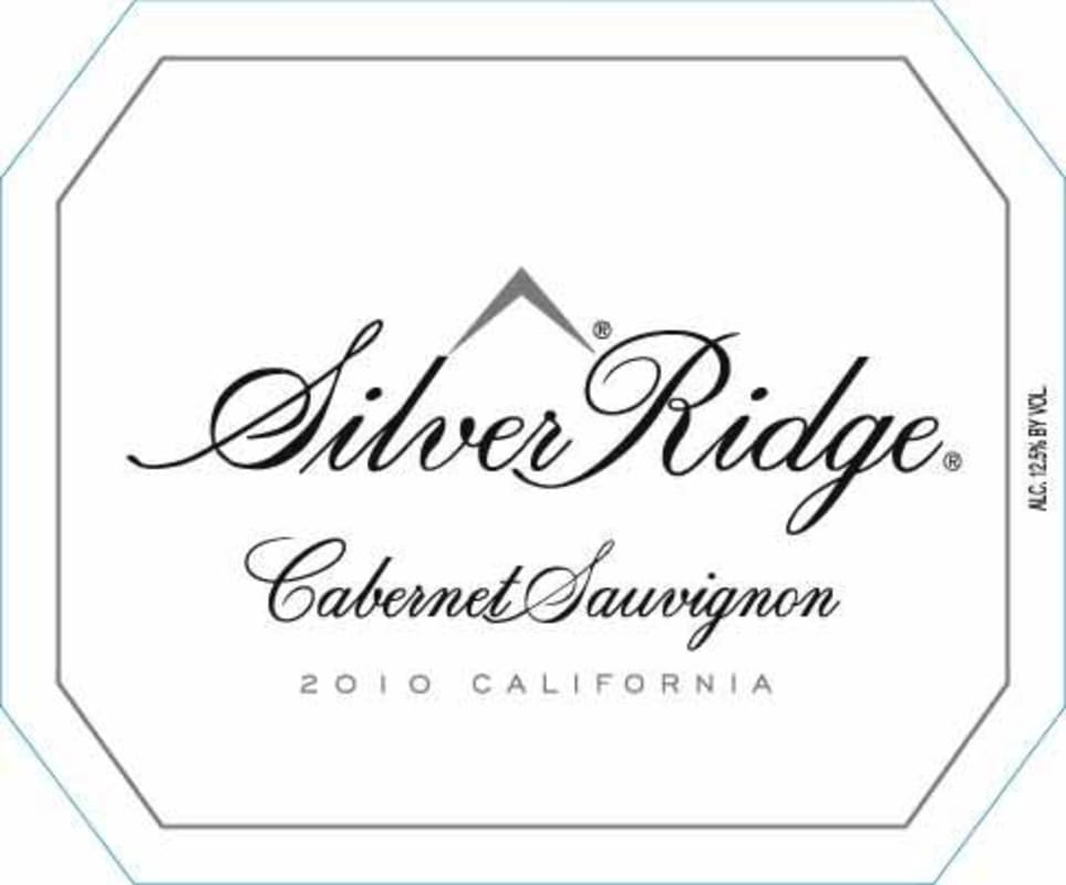 Silver Ridge Cabernet Sauvignon 2010 Front Label