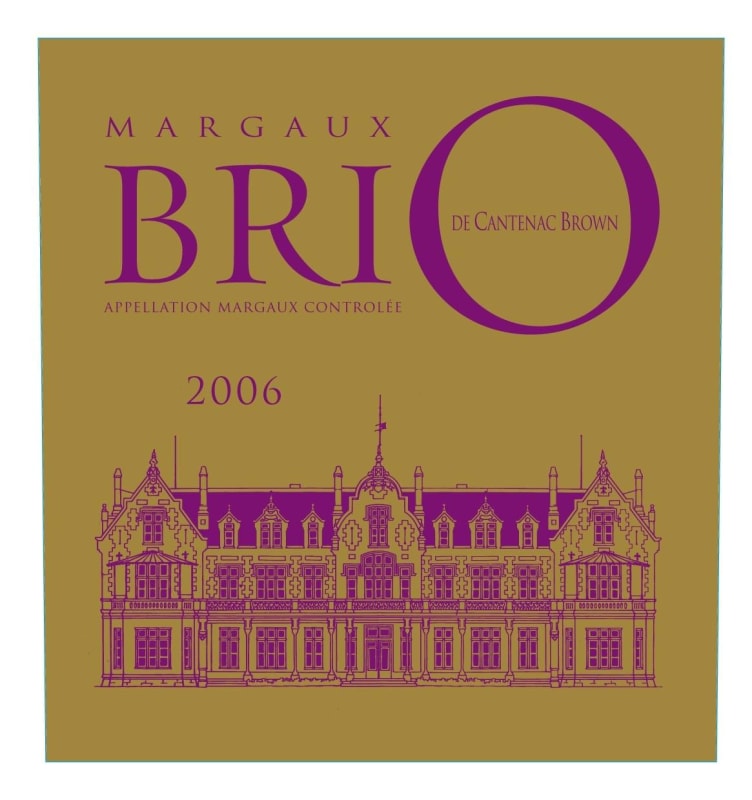 Chateau Cantenac Brown Brio de Cantenac Brown 2006 Front Label