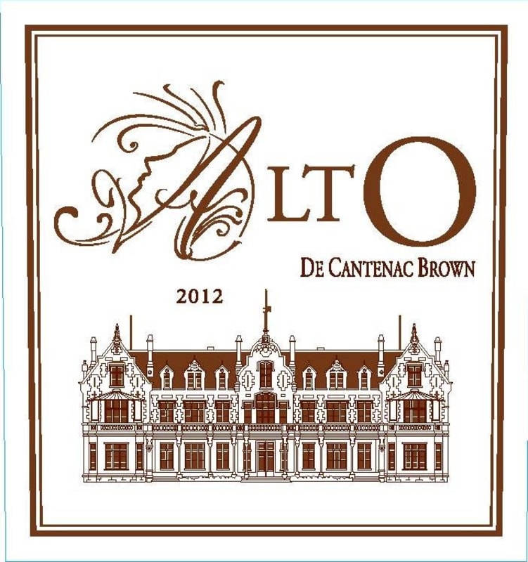 Chateau Cantenac Brown AltO de Cantenac Brown 2012 Front Label