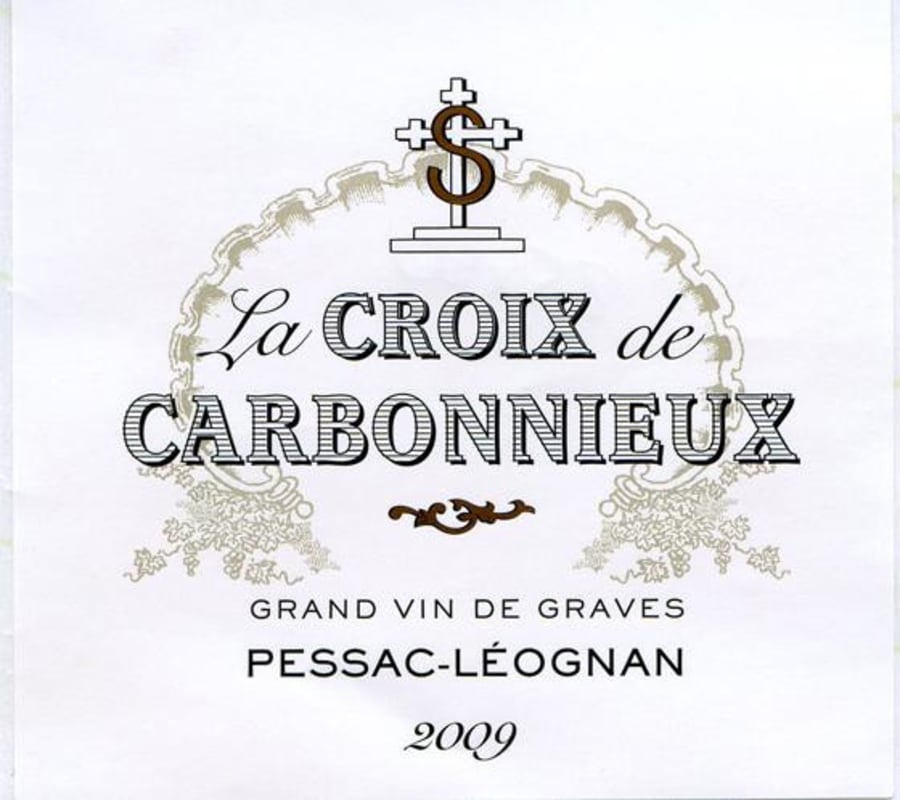Chateau Carbonnieux La Croix de Carbonnieux Blanc 2009 Front Label