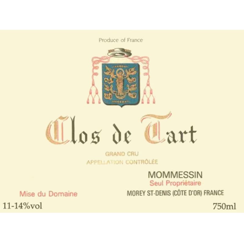 Mommessin Clos de Tart Grand Cru 2003 Front Label