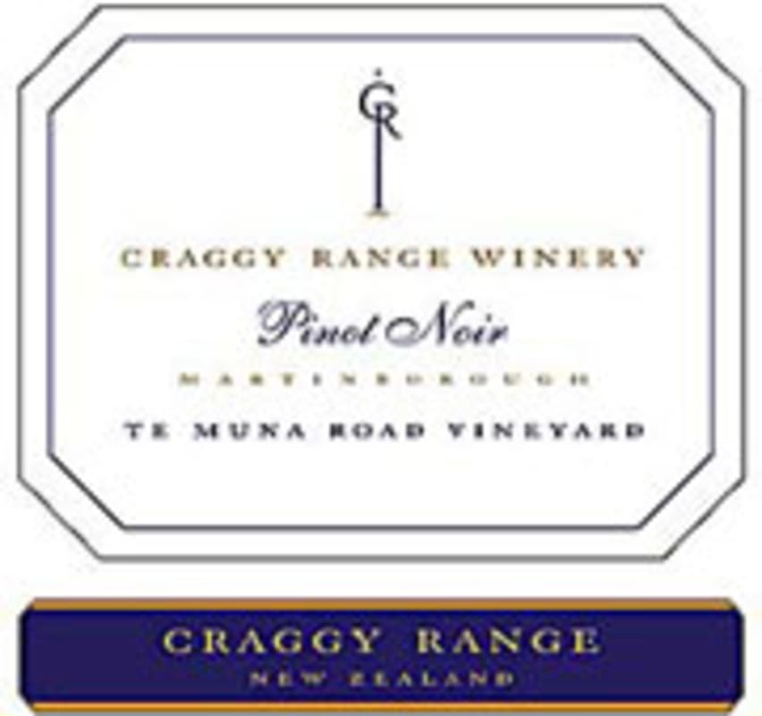 Craggy Range Winery Te Muna Road Vineyard Pinot Noir 2004 Front Label