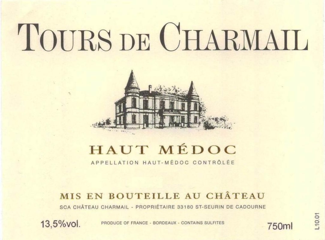 Chateau Charmail Tours de Charmail 2011 Front Label