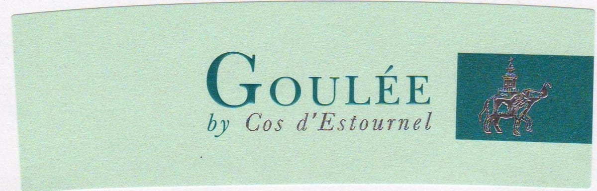 Chateau Cos d'Estournel Goulee Blanc 2010 Front Label