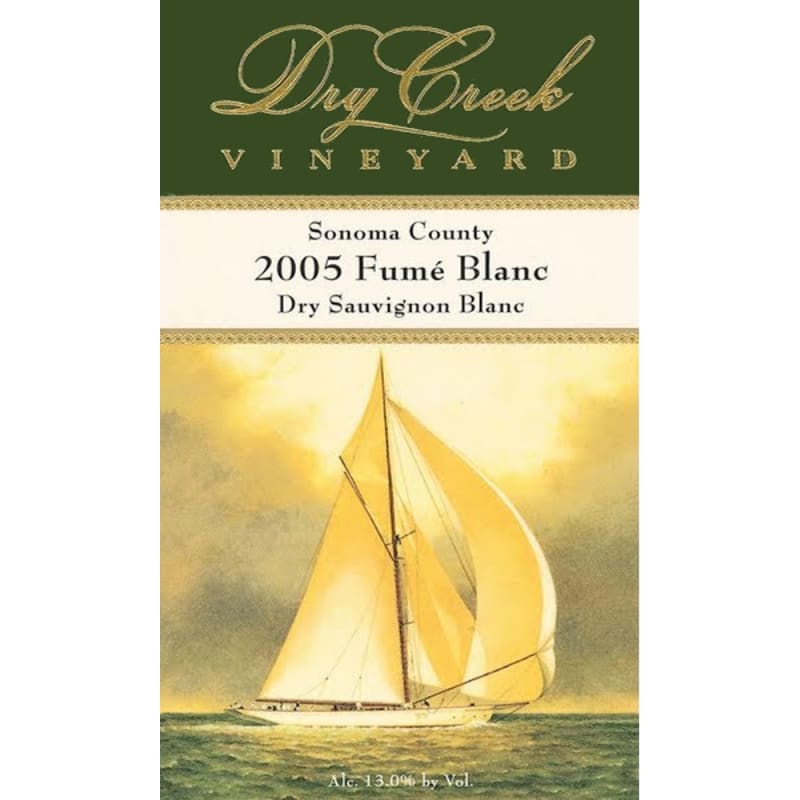 Dry Creek Vineyard Fume Blanc 2005 Front Label