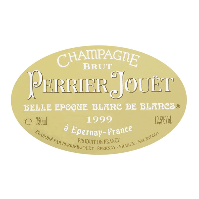 Perrier-Jouet Belle Epoque Blanc de Blancs 1999 Front Label