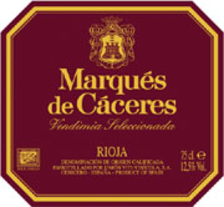 Marques de Caceres Rioja Crianza 2005 Front Label