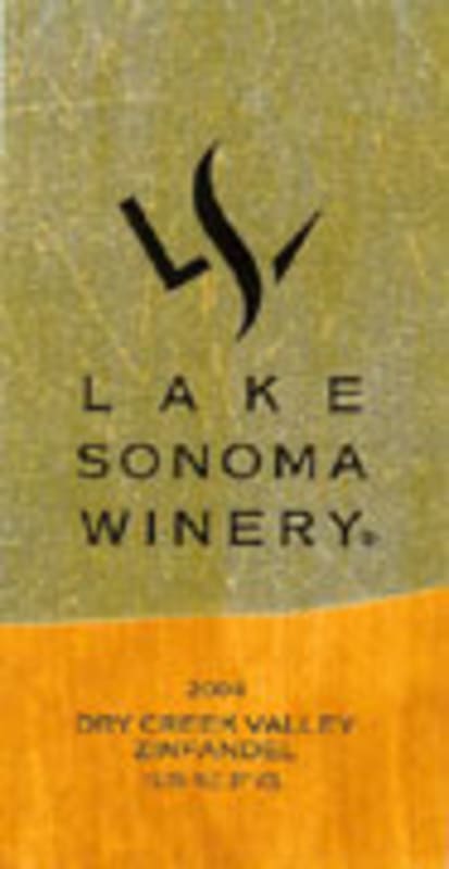 Lake Sonoma Winery Dry Creek Valley Zinfandel 2004 Front Label