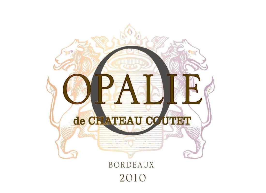 Chateau Coutet Opalie de Chateau Coutet Blanc 2010 Front Label