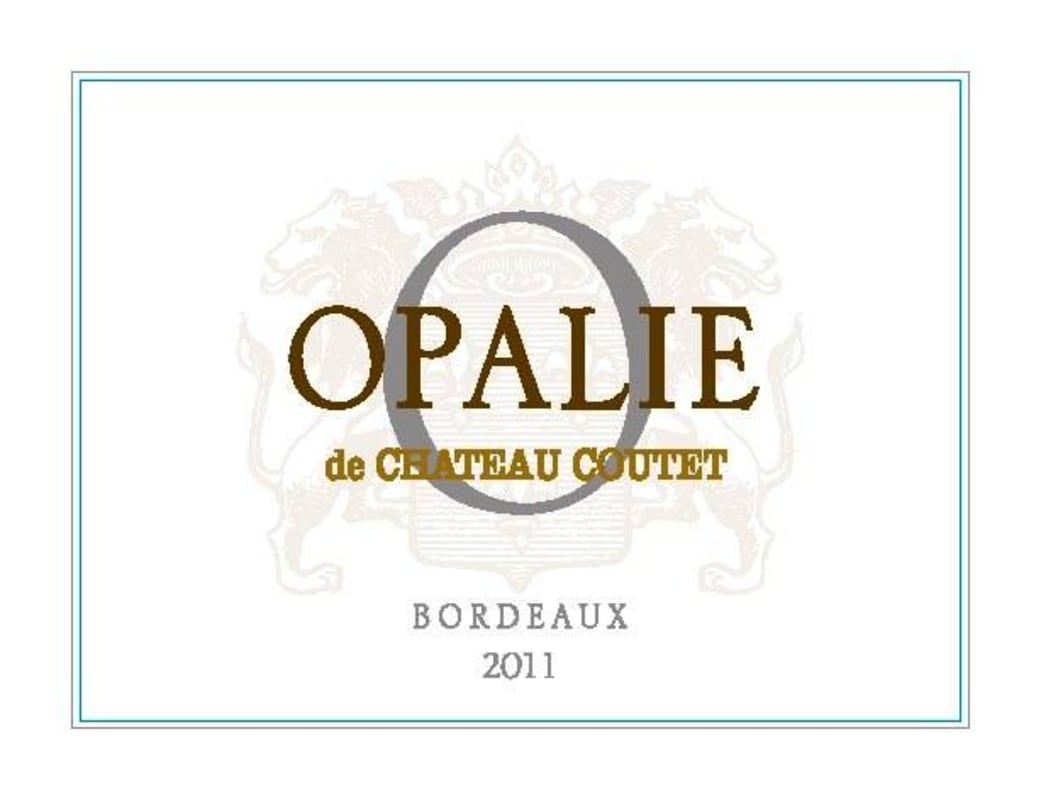 Chateau Coutet Opalie de Coutet Blanc 2011 Front Label