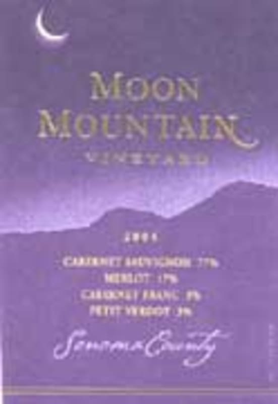 Moon Mountain Cabernet Sauvignon 2004 Front Label