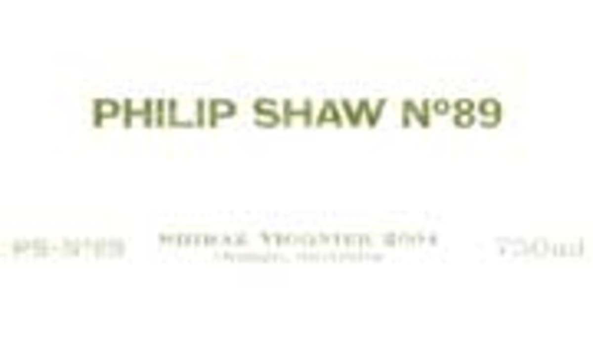 Philip Shaw No.89 2004 Shiraz Viognier 2003 Front Label