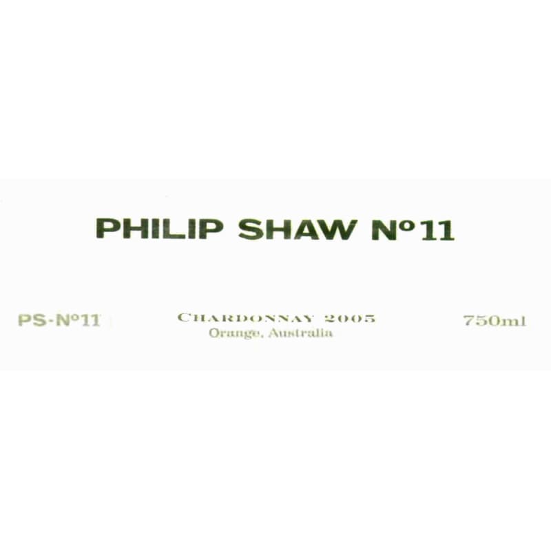 Philip Shaw No.11 2005 Chardonnay 2005 Front Label