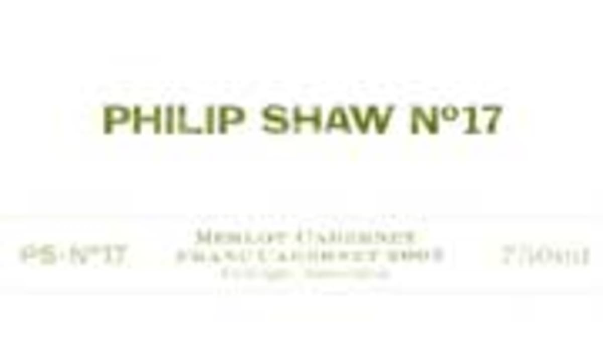 Philip Shaw No.17 2005 Merlot Blend 2005 Front Label