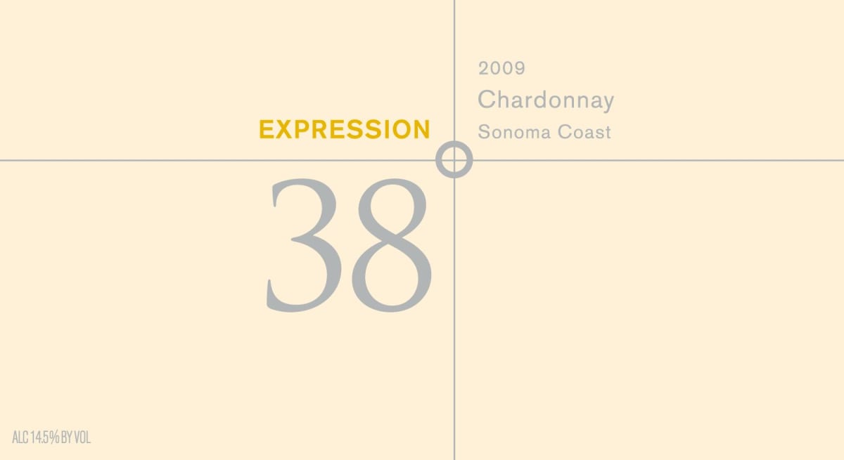 Expression 38 degrees Chardonnay 2009 Front Label